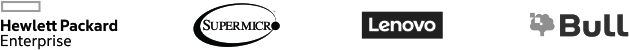 Hewlett Packard Enterprise, Supermicro, Lenovo and Bull